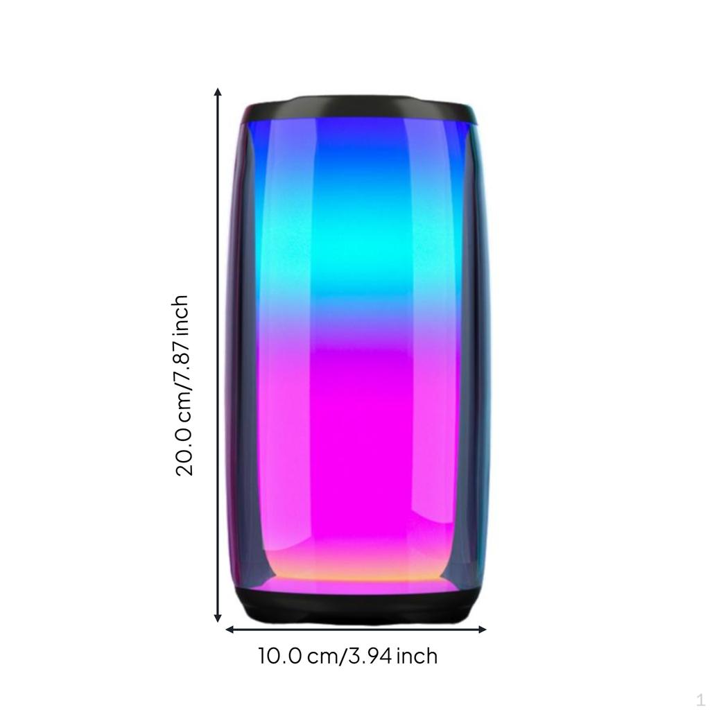Speaker Portable, Powerful Bass, Home & Outdoor Use Black Pulse 6