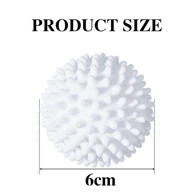 1/6pcs Laundry Balls Reusable PVC Solid Cleaning Ball for Remove Dirt Anti-Winding Household Washing Machine Cleaning Tools