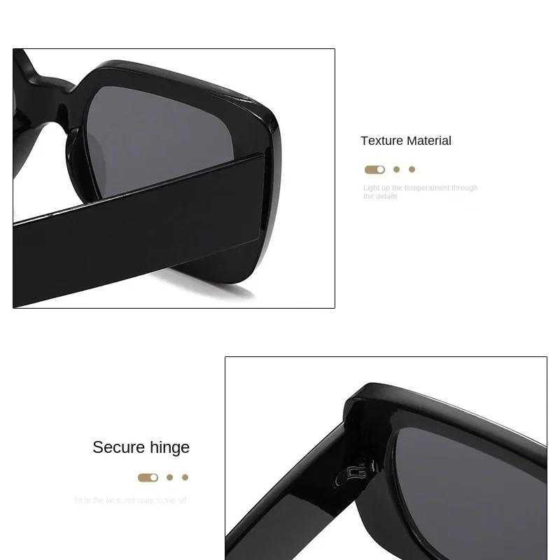 Nové Vintage Sluneční brýle s velkým rámem Trendy Černé sluneční brýle pro muže Dámské odstíny Sluneční brýle Cestování Ochrana očí UV400