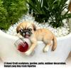 Miniature Dogs Garden Statue Flower Pot Hangers Ornament Resins Dogs Figurines Plant Pot Decorations for Yard Outside