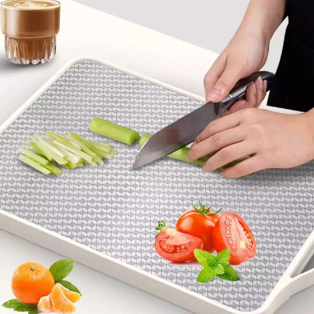 Anti-Mold Antibacterial Chopping Board Non-sticky Stainless Steel Cutting Board  Vegetable