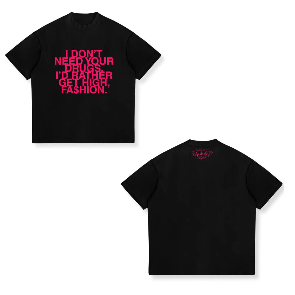 Addison Rae 20252026 Tour Vintage Graphic T Shirt Unisex Women Fashion Aesthetics Tshirt Shortsleeved Cotton Harajuku Tshirts