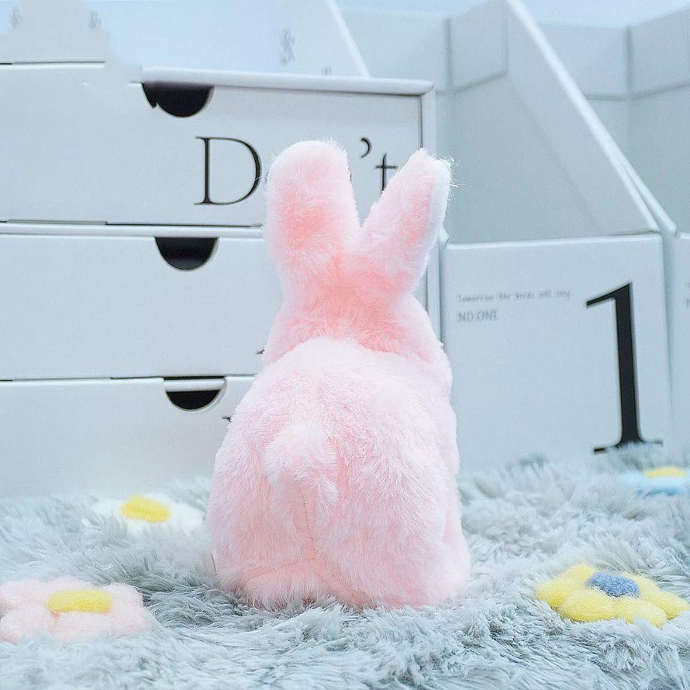 Long Ears Electric Rabbit Plush Toy Little Tie-Dyed Rabbit Doll  Holiday Gifts