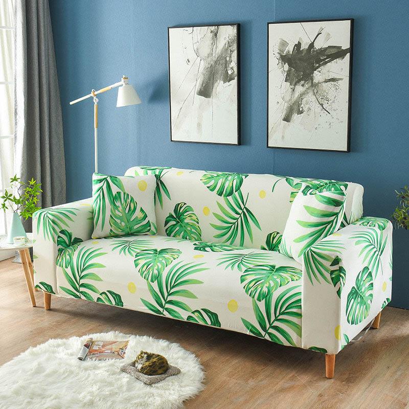 Stretch Couch Cover All-Inclusive Sofa Slipcovers For Kids Pets Washable Universal Furniture Protector With Elastic Bottom