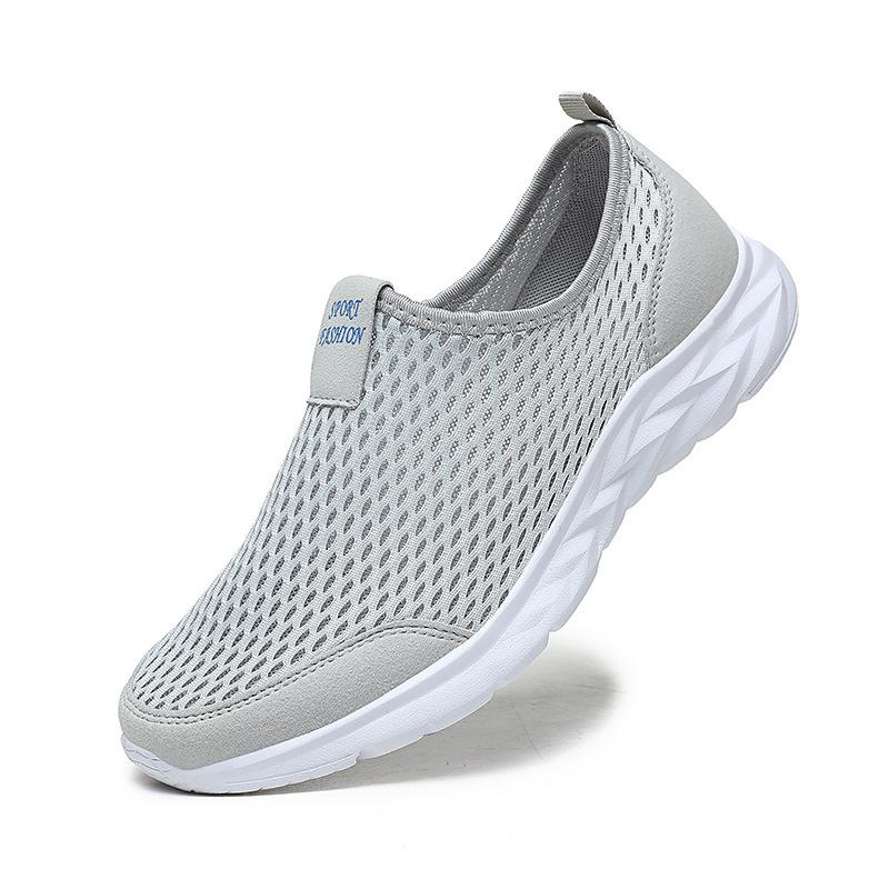 Summer mesh shoes breathable deodorant casual sports shoes large size non-slip light lazy shoes