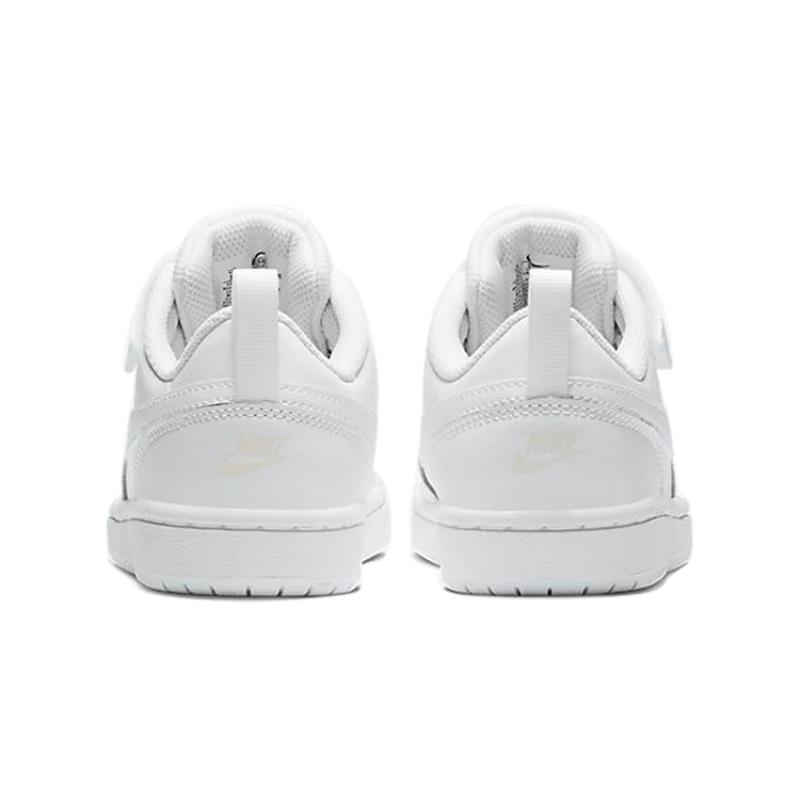 Nike Court Borough Low 2 Triple White PS Sneakers BQ5451-100
