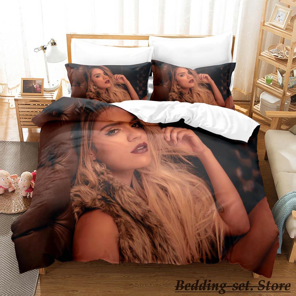 New Sexy Karol G Bedding Set Cartoon Anime three-piece Set Adult Kid Bedroom Duvetcover Sets 3D Kawaii Girls Karol G Bedding