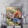 Disney 5D DIY Diamond Painting Zootopia Illustration Cartoon Full Diamond Mosaic Art Wall Decoration Set