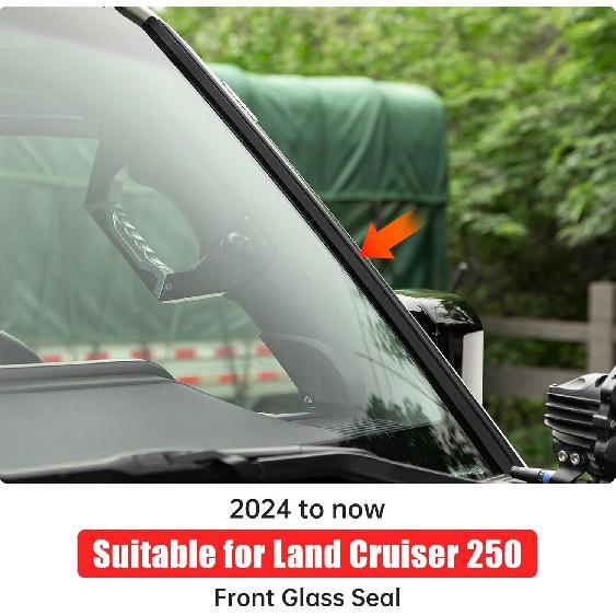 

Уплотнительная лента для лобового стекла для 2024 2025 Toyota Land Cruiser 250&1958 Prado LC250 звукоизоляция Шумоподавление Блокировка снаружи Посторонние предметы