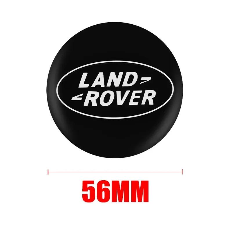 56/60MM Car Styling Aluminum Wheel Center Hub Caps Sticker Accessories For Land Rover Discovery 3 Defender Range Rover Velar SVR