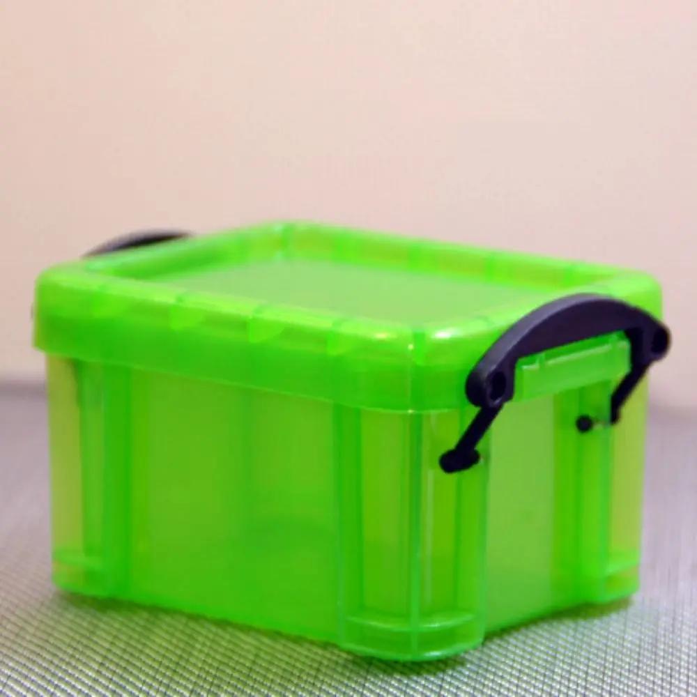 Candy Color Buckle Storage Box Desktop Sundries Organizer Cute Mini Jewelry Organizer Box Hair Clips Container