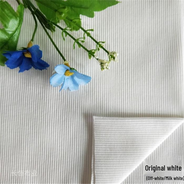 All-Cotton Knitted 2x2 Rib Fabric for Sweatshirt Neckline, Cuffs, and Hem