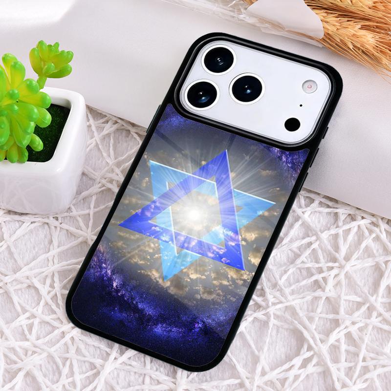 David Jewish Star Symbol Phone Case for iPhone 17 Air 16 15 11 12 14 13 Pro Max Shockproof Cover