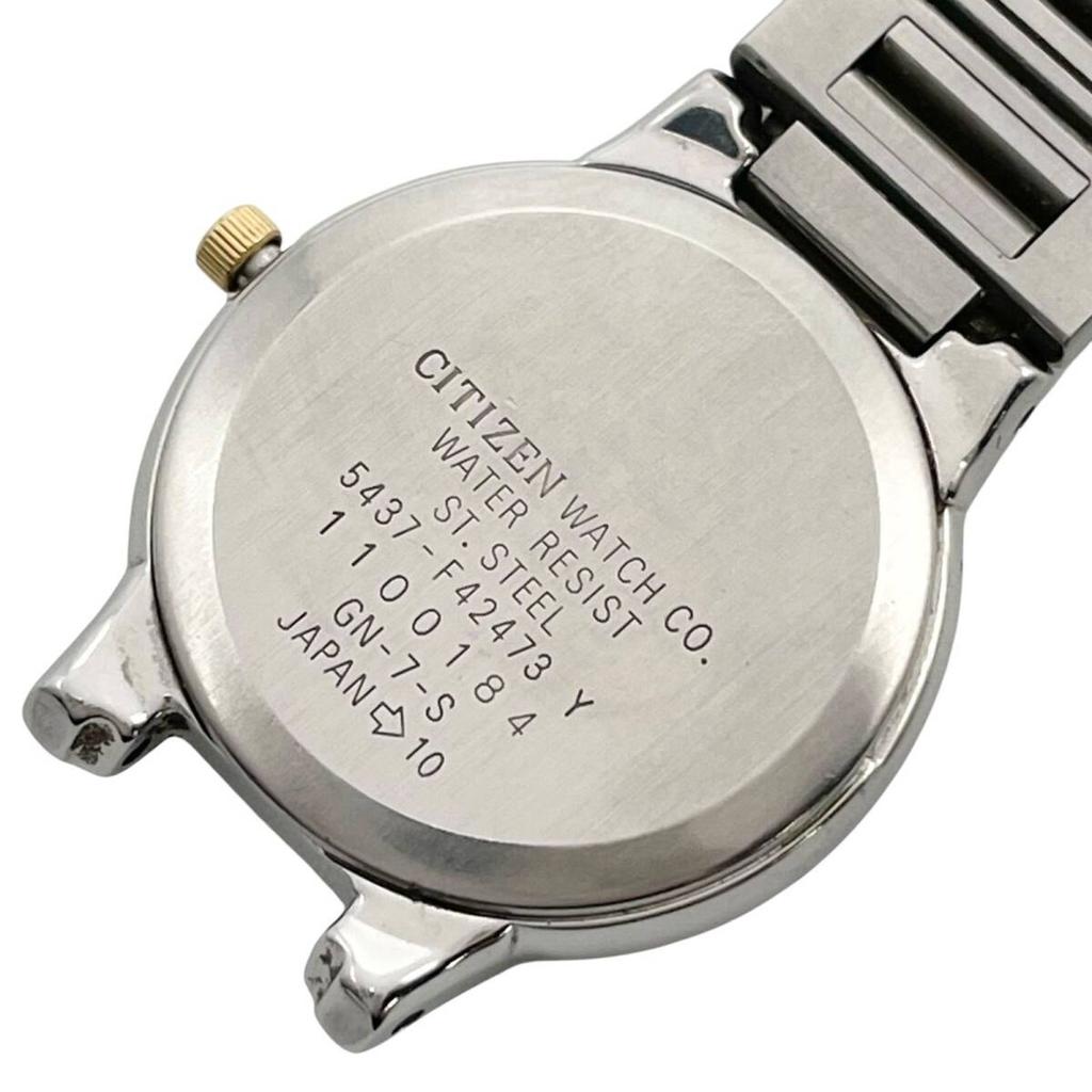 CITIZEN EXCEED EUEOS Quartz Watch 2p Stone Ivory /Defective 5437-F42773 [v11]
