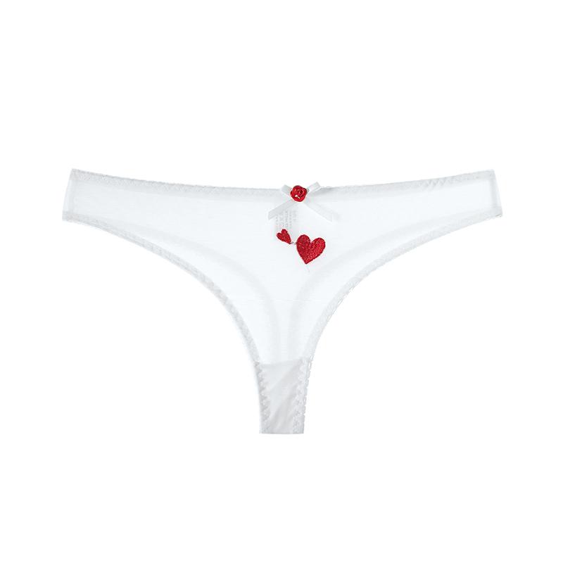 Mesh Transparent Thong Women Embroidery Panties Lace Sexy Underwear Seamless G-String Female Underpants Intimates Lingerie