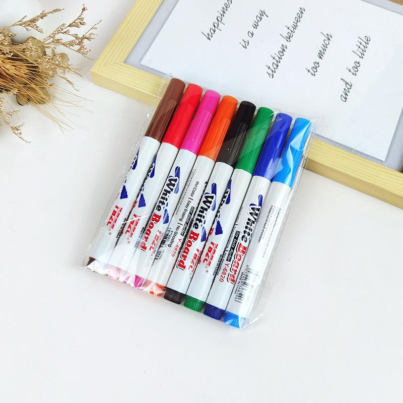 12-Color Erasable Washable Whiteboard Markers - Water-Based for Students, Teachers, Office