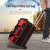 Lever-type Wear-resistant Canvas Tool Bag for Electricians and Woodworkers