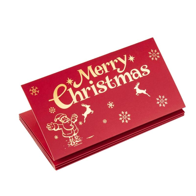 Christmas Cash Gift Card Holder with Envelope 6 Slots Money Holder For Holiday Money Storage And Festival Gift Exchanges