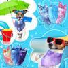 16 Pcs Tie Dye Dog Bandanas Rainbow Triangle Bulk Scarf for Dogs Pets Kerchief Washable Cute Bib for Small Medium Large Dogs Puppy Cats(Vivid Style)