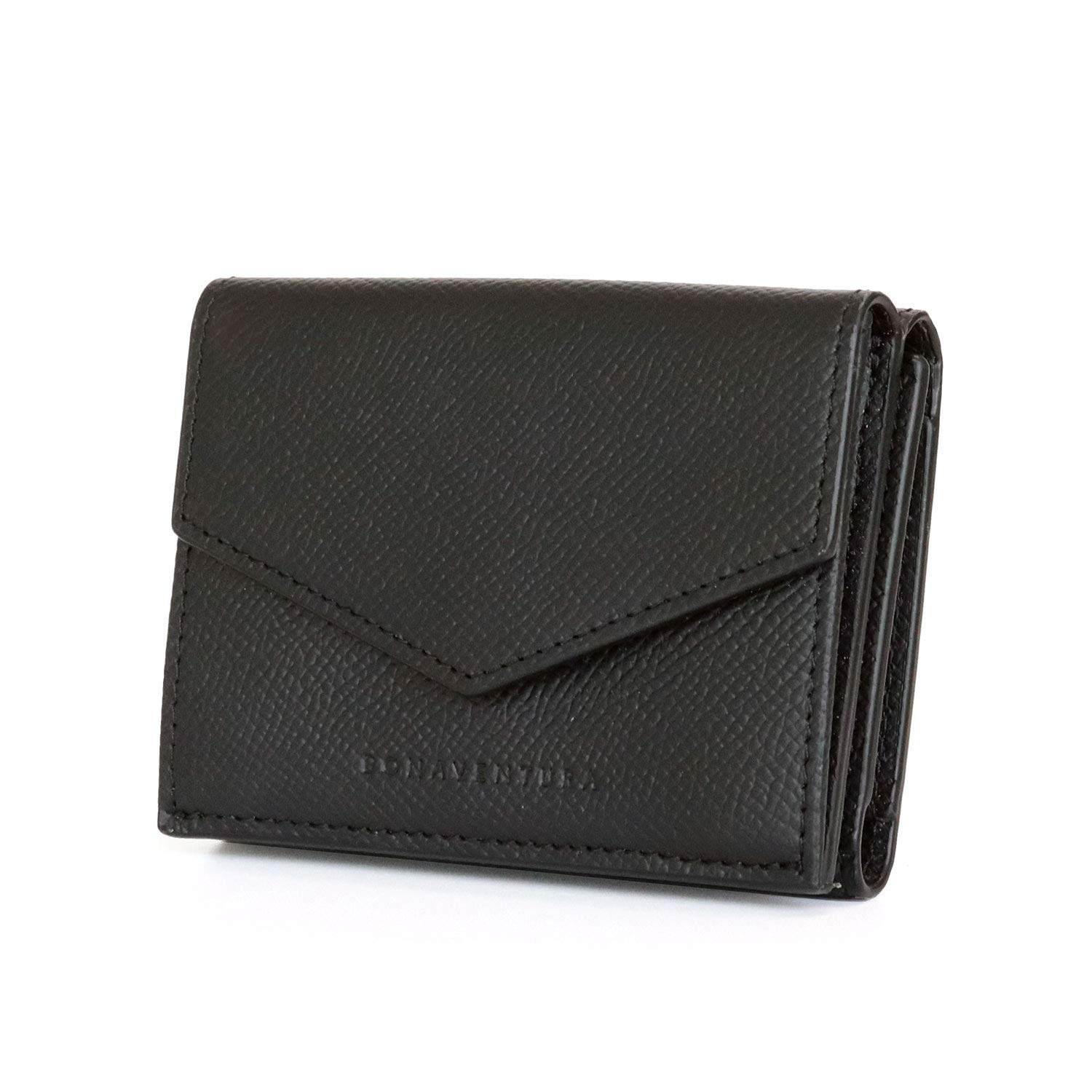 

BONAVENTURA Noblesse Small Wallet Made with the finest European this minimalist wallet is made with genuine leather and makes a great [Black] leather, чорний