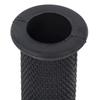 Kijima 201-202 Motorcycle Parts Grip Rubber Black 4.5 x 0.9 inches (114 x 22.2 mm) Through Type