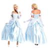 Halloween feminino corte europeu princesa Sissi vestido fofo Branca de Neve Cinderela uniforme vestido longo de noite