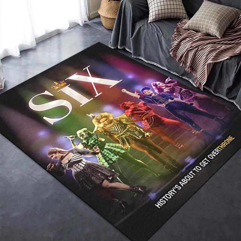 Nuovo Tappeto SIX the Musical 2025 per Soggiorno Camera da Letto Casa Decorazione Divano, Tappetino Antiscivolo per Giochi Bambini164