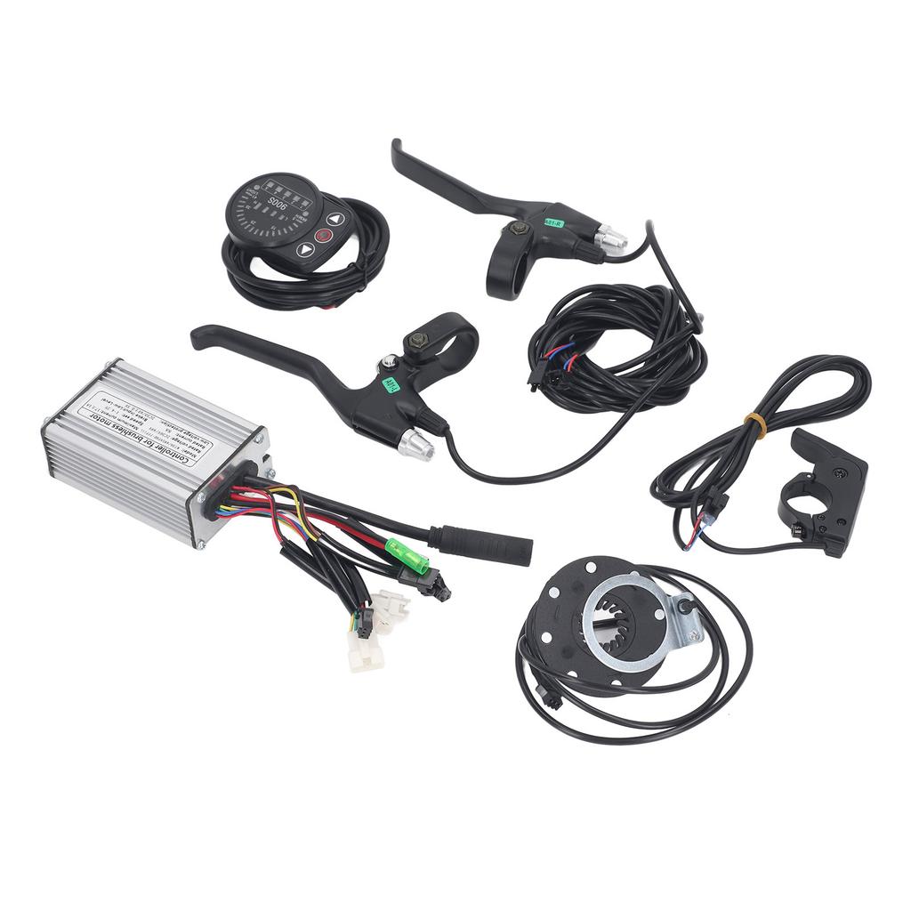 Electric Bike Lithium Modification Kit 17A Sinewave Controller LED900S Display with 109R Thumb Throttle 8C Brake Lever