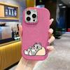 Phone case: 2D flat design suitable for iPhone 18 17 16 15 14 13 Pro protective case, couple style, gray tabby cat, Christmas and Halloween gifts