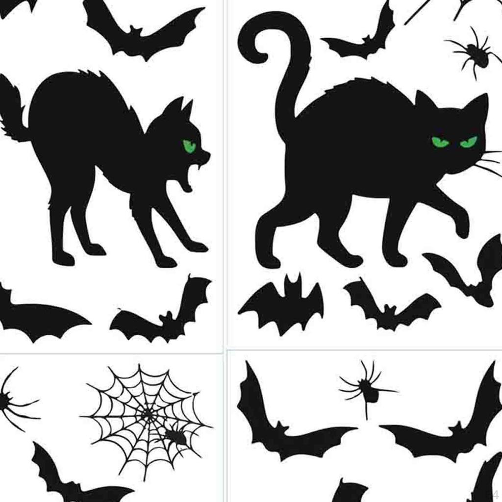 Halloween Window Clings Decals Decoration Stickers for Kids Room