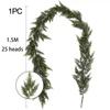 Green Artificial Norfolk Pine Garlands Wall Hanging simulation plant  Fireplace Decoration