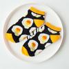 5Pairs Cheese Cookies Mid Tube Socks Cotton Food Pattern Socks Fashion Cartoon Short Socks  Female