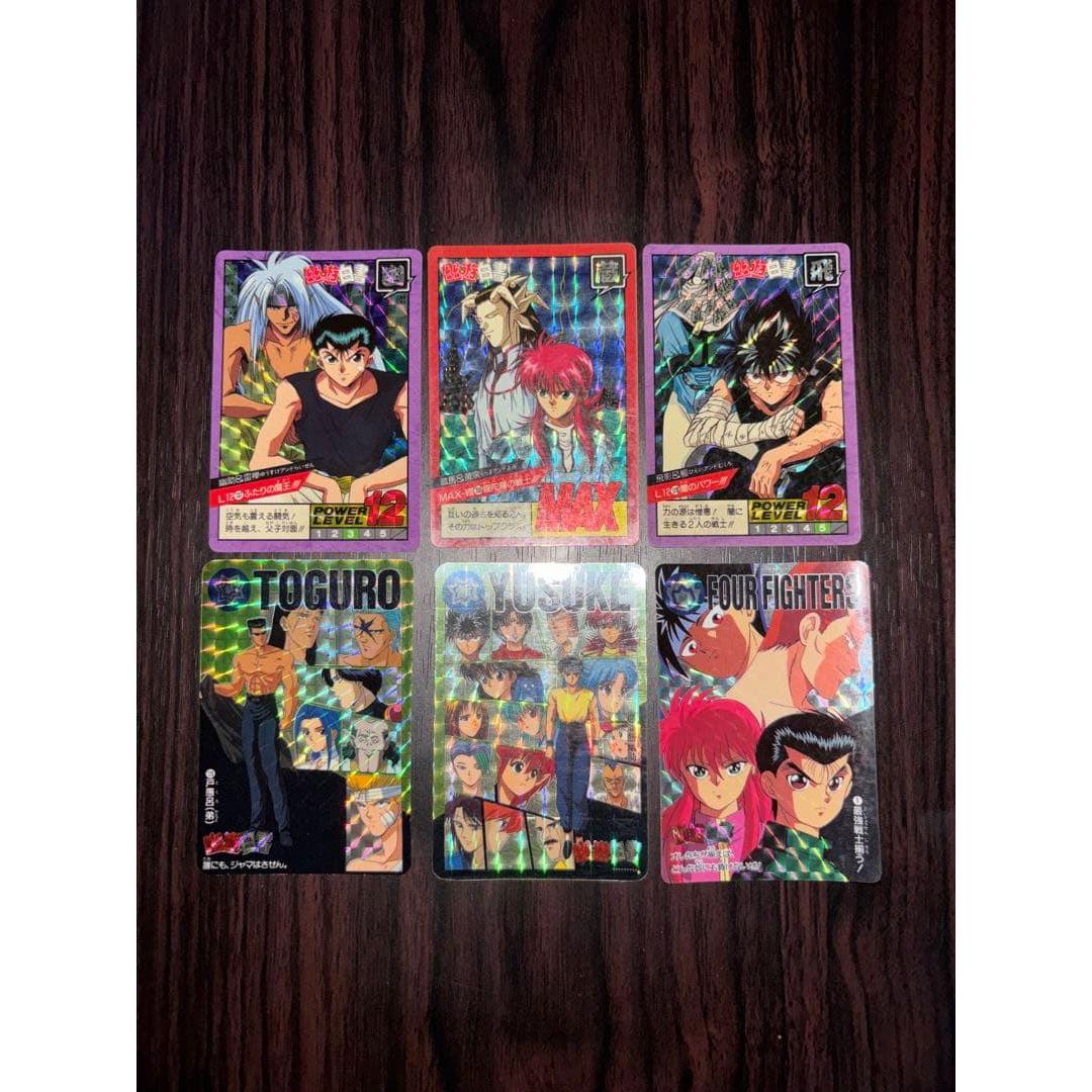 Used Yu Yu Hakusho Carddass Super Battle total 6 pieces set