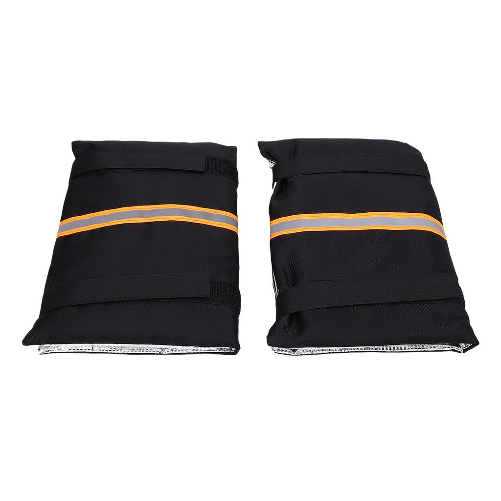 2pcs Outdoor Faucet Covers Insulated Hose Bib Covers with Reflective Strip Water Proof Freeze Faucet Insulation Socks Wrap 210D Oxford Fabric