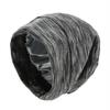 High Quality Elastic Lined With Satin Hat Chemotherapy Hair Beanie Night Sleep Satin Hats Men Women