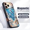 Starry Sea Dolphin Adventure Phone Case For iPhone 17 Pro Max Hybrid TPU+PC Magnetic For Magsafe Matte Cover For iPhone 16 15 14 13 Pro Max
