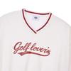 GOXO Golf Rubber V Neck woVen Sweatshirt