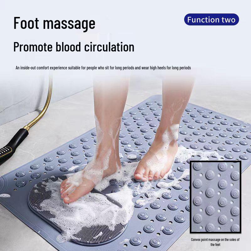 Non-Slip PVC Bathroom Mat with Suction Cups for Shower, Toilet, and Entrance