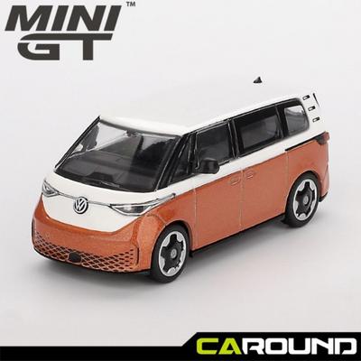 MINI GT (1061) 1:64 Volkswagen ID.Buzz Candy White / Energetic Orange Diecast Model Car