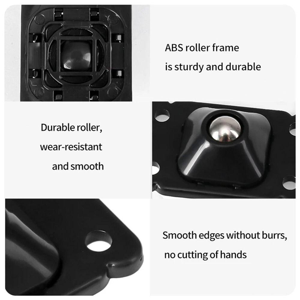 4Pcs/set Self Adhesive Furniture Casters 360 Swivel Rolling Pulley  Flower Pots Trash Can