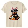 Cute Rottweiler Puppy Wearing Bunny TShirt Rottweiler Easter Gift For