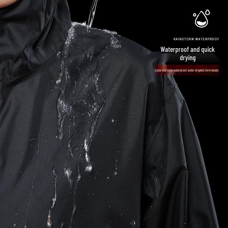 Lightweight Reflective Waterproof Raincoat Set for Riders