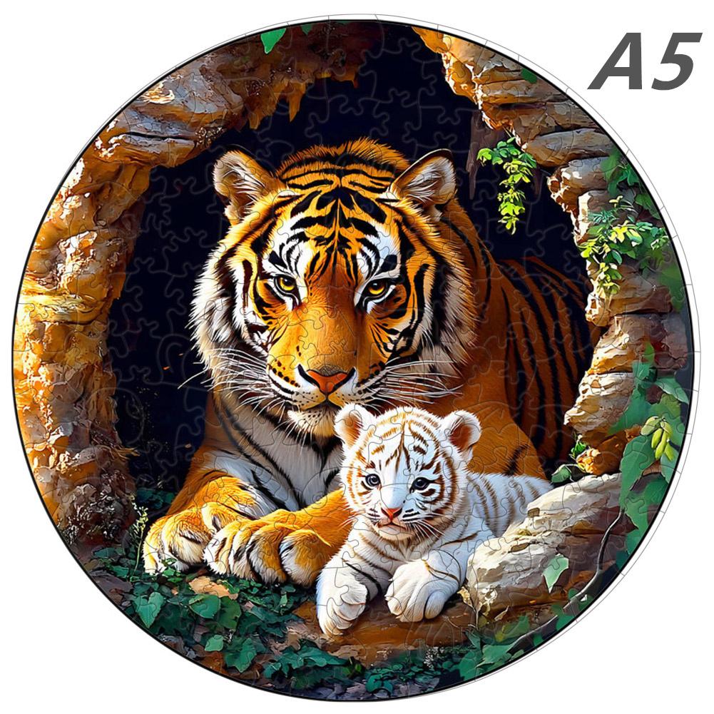 Unique Jigsaw Animal Wooden Puzzles For Adults Kids Mysterious Lion 3d Puzzle Gift Interactive Games Toy Educational Fabulous
