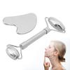 Stainless Steel Facial Roller Gua Sha Tool Face Skin Roller Massager Scraping Board