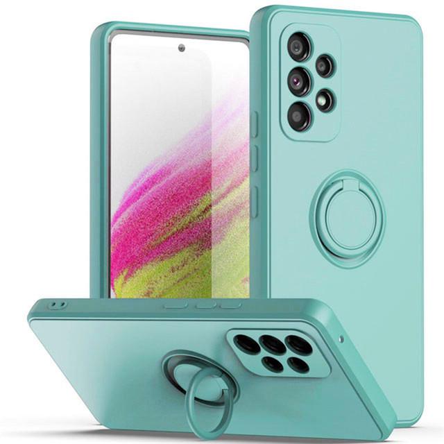 Ringhalter Magnetische Hüllen für Samsung Galaxy A53 5g A52s A54 A51 A12 A71 A50 A32 4g A13 A52 A34 A14 A33 Flüssige Silikonhülle