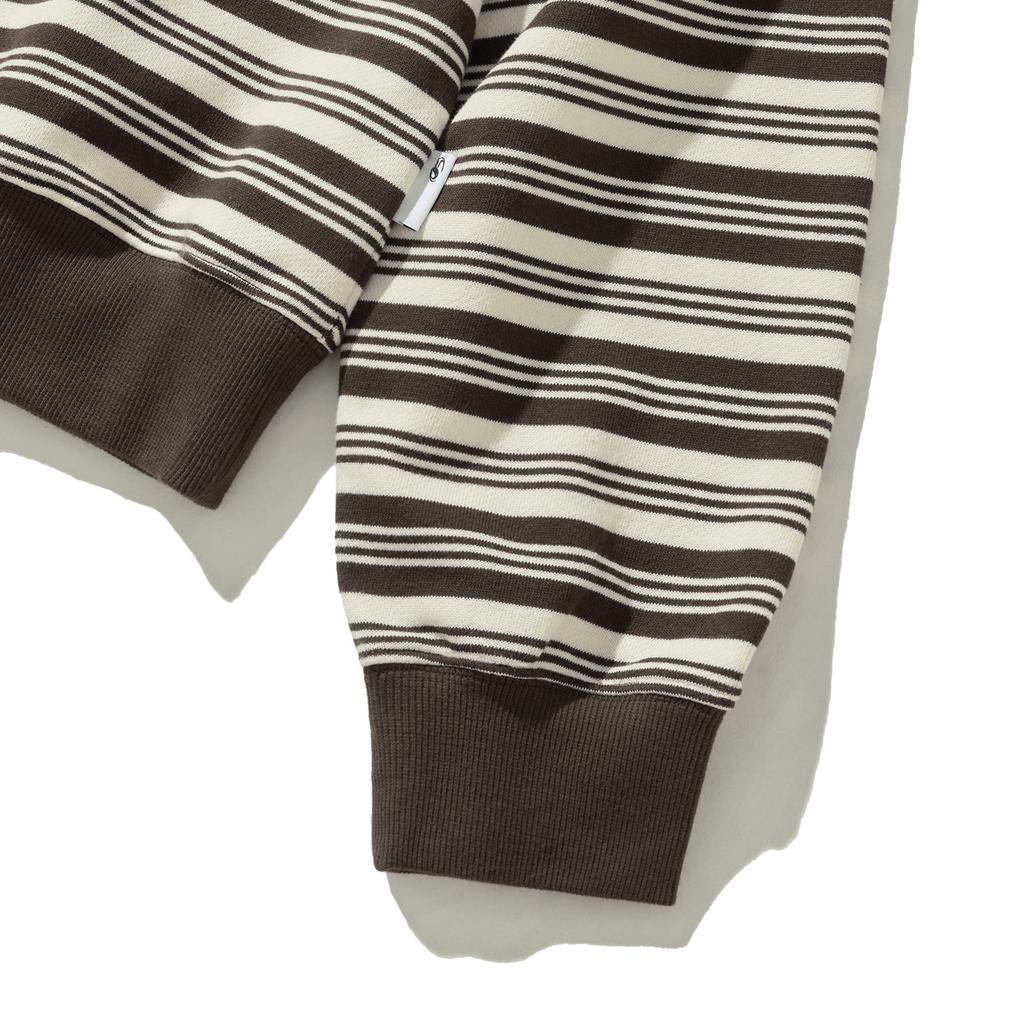 FILLUMINATE Mono Stripe Sweatshirt - Brown
