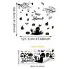 Halloween Haunted House Wall Decal Spooky Ghosts and Pumpkins Wall Art Home Decorations for Halloween Party