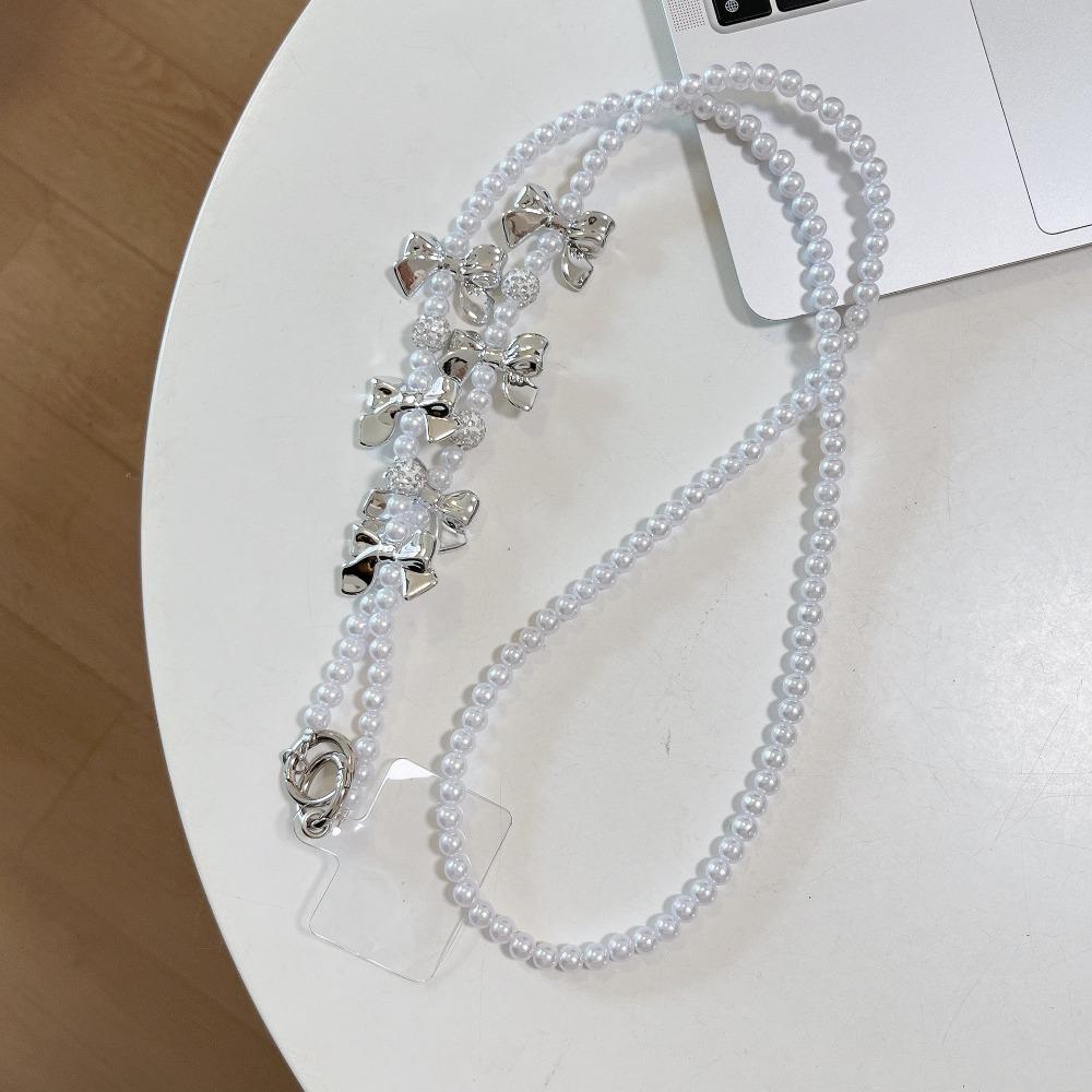 Bow Crossbody Phone Chain Diagonal Lanyard DIY Mobile Phone Chain  Hanging Decoration