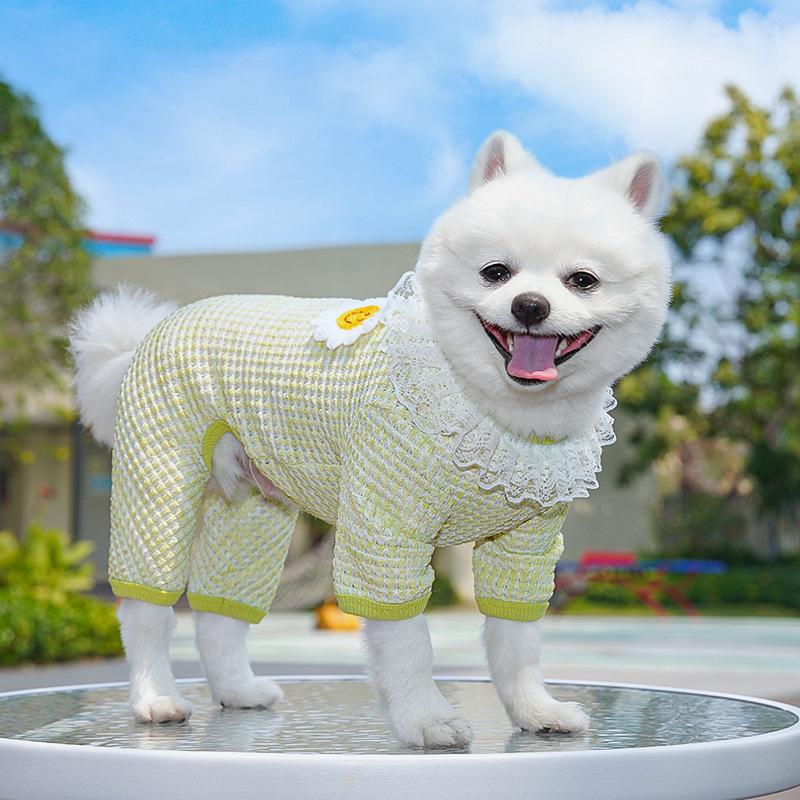 Spring and Summer Four-legged Clothing, Dog and Cat Pet Clothing, Elastic and Breathable Needle Fabric