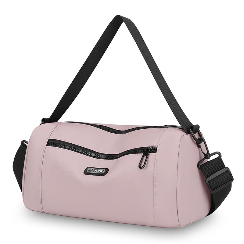 

Multi Pocket Organizer Mens Shoulder Bag Durable Crossbody Messenger Business Commute Office Travel Water Repellent рожевий